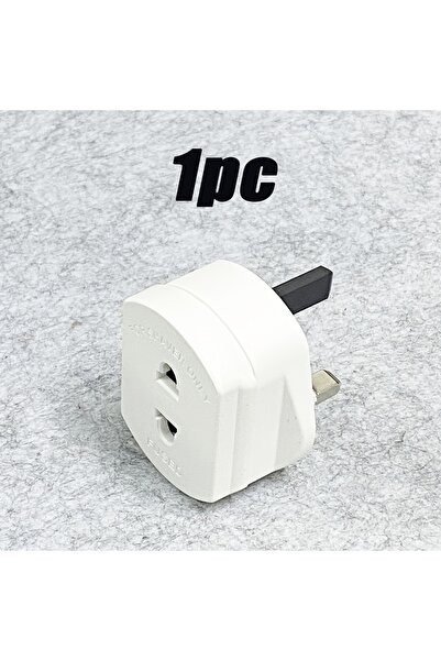 Choice UK Plug White 2pcs/1pc US to UK Plug Adapter, 2 Pin To 3 Pin Portable, Travel Plug Adapter with fuse