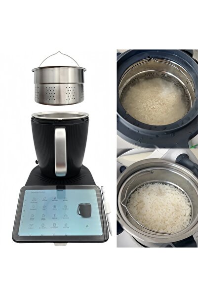 Choice رف بخار من الفولاذ المقاوم للصدأ TM7 لإناء Thermomix TM7 TM5 TM6 سلة ط...