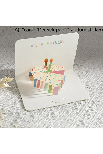Choice مغلف بطاقة بطاقة عيد ميلاد منبثقة ثلاثية الأبعاد مع مغلف بطاقات تهنئة ...