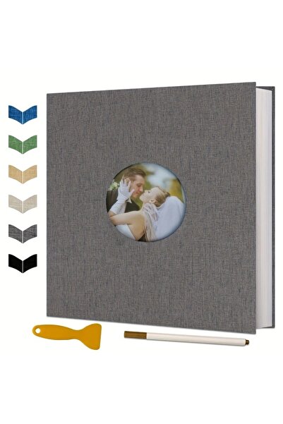 Choice Light Grey Album Self-adhesive Scrapbook for 4×6 5×7 8×10 photos DIY m...