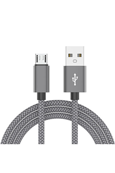 Choice كابل مايكرو يو إس بي 2 أمبير رمادي بطول 3 أمتار، كابل شحن سريع لمزامنة...