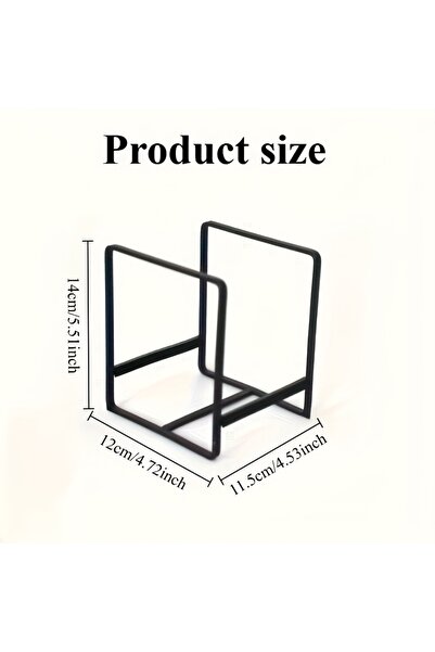 Choice black Space-Saving Stainless Steel Dish Rack Vertical Plate Holder for...