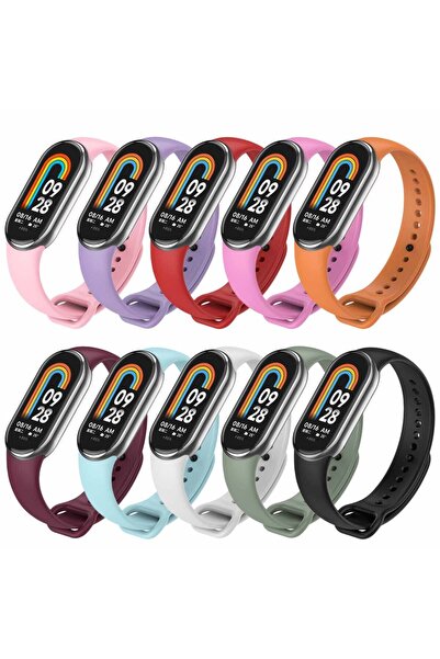 Choice لسوار mi 8 9 10 10 ألوان 10 قطع/حزمة حزام لسوار mi 8 9 10 سوار سيليكون لسوار XiaoMi