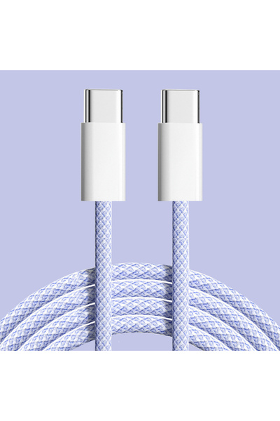 Choice كابل من النوع C إلى النوع C بطول 2 متر، قطعة واحدة، كابل من النوع C إل...