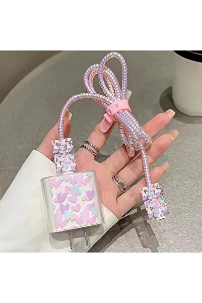 Choice حافظة حماية شاحن الفراشة طراز 02، 5 قطع/مجموعة واحدة، لهاتف iPhone، كا...