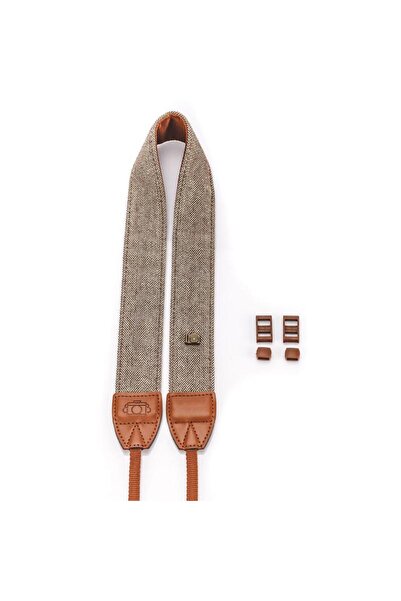 Choice حزام كاميرا عالمي بني مائل للصفرة للكاميرات الرقمية ذات العدسة الأحادي...