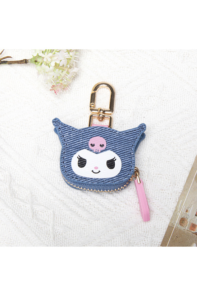 Miniso سلسلة مفاتيح كاواي كورومي، حقيبة عملات معدنية، قلادة حقيبة رائعة، مناس...