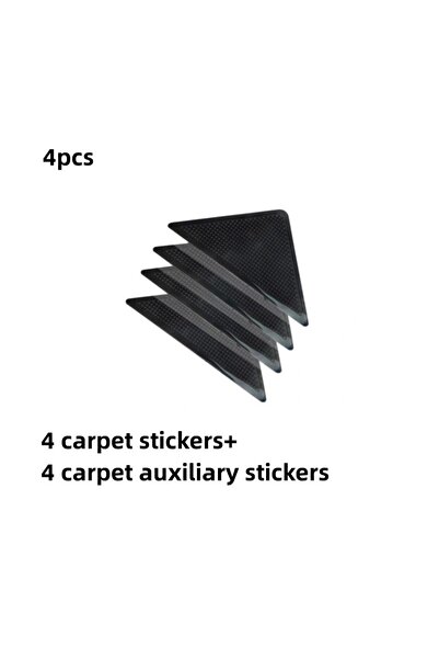 Choice 4pcs 4Pcs8pcs/set Triangle Washable Reusable Rug Gripper Anti-skid Rubber Mat Non Slip Patch Tape fo