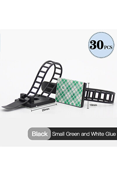 Choice 30 قطعة من مشابك ربط الكابلات 10/20/30 قطعة، منظم كابلات للمكتب والحائ...