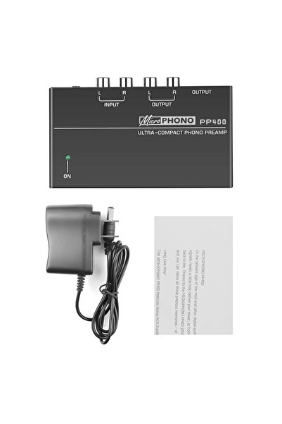 Kebidumei PP400 قابس الاتحاد الأوروبي PP400 مكبر صوت مسبق فائق الصغر مسبق التضخيم فونو مكبر صوت منزلي صغير مع RCA Inter