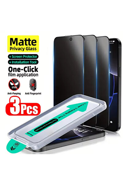 Choice6 زجاج حماية غير لامع للخصوصية لهاتف آيفون 13 برو ماكس، 3 قطع، مقاوم لل...