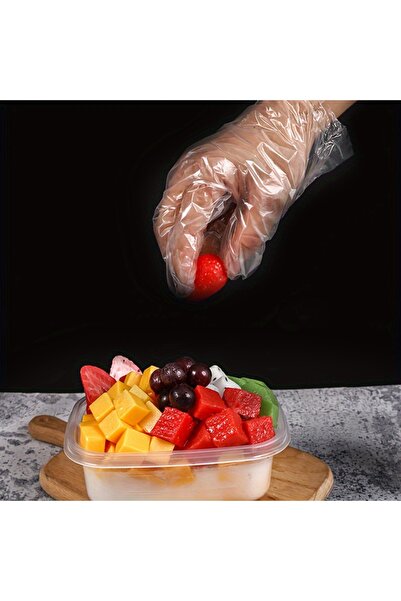 Choice 200 قطعة 100/200/500 قطعة قفازات بلاستيكية للاستخدام مرة واحدة من البو...