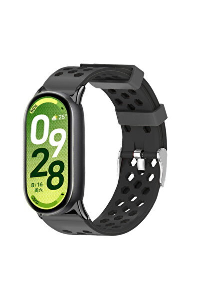 Choice لساعة شاومي مي باند 10، سوار سيليكون أسود اللون، لساعة شاومي باند 10 9...