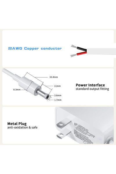 Choice EU 12V Power Supply for Amazon Echo Dot 3rd Echo Dot 4th Echo Show 5 Echo Dot 3rd/4th Gen Amazon Ech