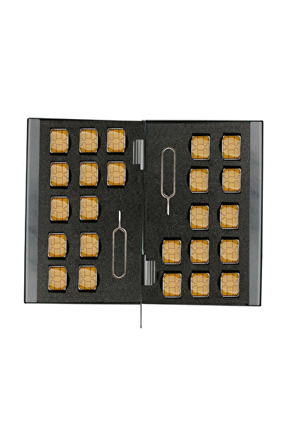 Choice No 24 Nano slot Black Aluminum Storage Box Bag Holder For Nano SIM Car...