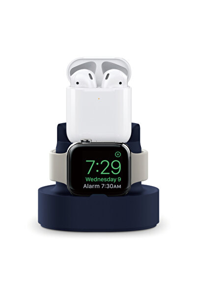 Choice حامل سيليكون جديد ومطور من DU، ثنائي الاستخدام، لساعة آيفون، وسماعات A...