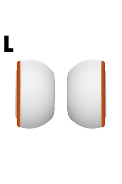 Choice أطراف أذن من إسفنج الذاكرة الأبيض-L لسماعات AirPods Pro 2، وسادات أذن سيليكون بديلة لسماعات الأذن