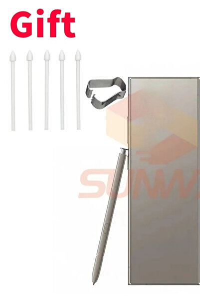 Choice قلم لمس رمادي أصلي لجهاز S24 Ultra SM-928B/W/U، قلم شاشة لمس S Pen Pencil مع بلوتوث F..