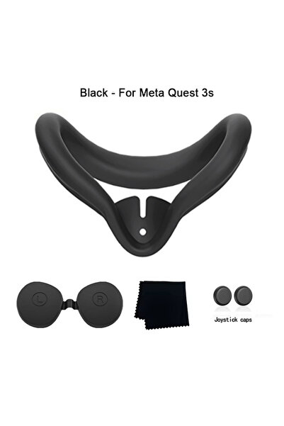 Choice لـ Quest3s-BLK قناع عين مريح مضاد للتعرق وقابل للغسل مع وسادة وجه من ا...