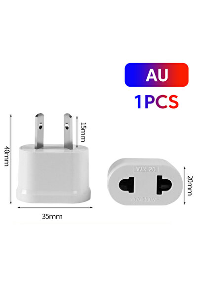Choice محول قابس الطاقة العالمي AU أبيض قطعة واحدة من قابس الطاقة الأمريكي إل...