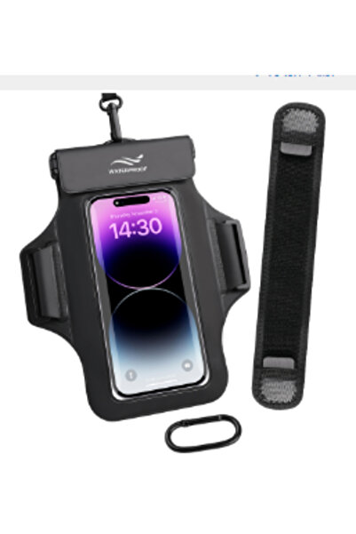 choice2 Black HAISSKY Armband Mobile Phone Waterproof Pouch For iPhone 17 16 ...