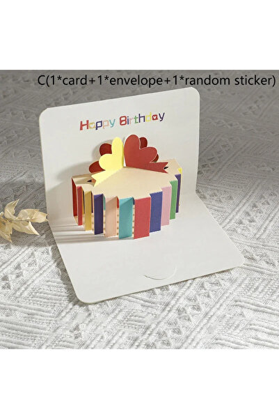 Choice بطاقة ظرف C بطاقة عيد ميلاد منبثقة ثلاثية الأبعاد مع ظرف بطاقات تهنئة ...