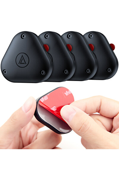 Choice black 4pack for Apple Airtag Holder Waterproof Airtag Case with Adhesive Sticker Air Tags Case for B