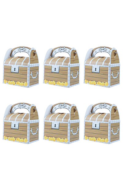 Choice 6 قطع 11x7x12.5 سم على الطراز A 6/12 قطعة من صناديق حلوى القراصنة وصند...