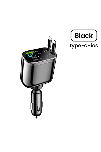 Choice Rotating version Elough 5 IN 1 Car Charger Adapter Fast Charging Type c to Lightning Car Charger Fo