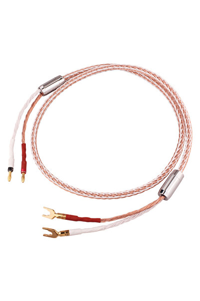 Choice15 كابل مكبر صوت عالي الجودة بطول 2 متر من نوع "موزة" إلى قابس Y، قطعة ...