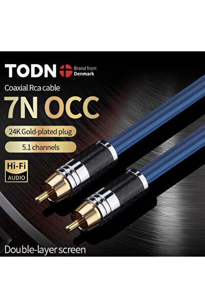 Choice كابل TODN HIFI 7N OCC ذكر-ذكر 75Ω عالي الجودة SPDIF RCA محوري بطول 3 أ...