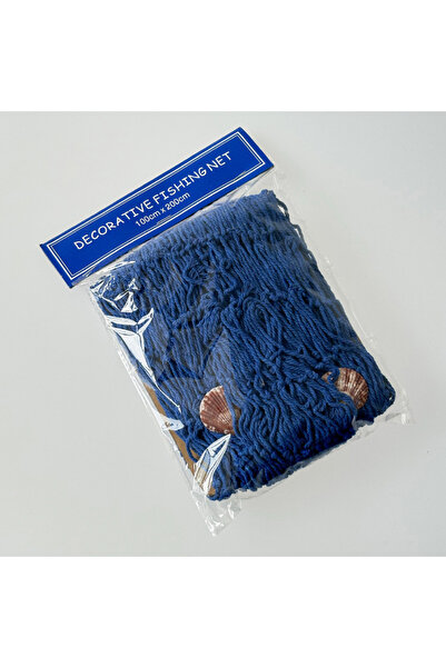 Choice 100cm-200cm Blue Natural fishing net decoration with seashell beach theme decoration party family be