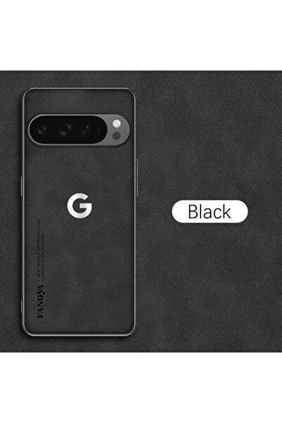 Choice جراب هاتف كامل من جلد الغنم الفاخر لهاتف Pixel 8 Pro باللون الأسود لها...