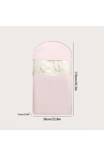 Choice غطاء غبار مضغوط من قطعة واحدة من Pink-M، حقيبة تعليق مضغوطة للملابس، ق...