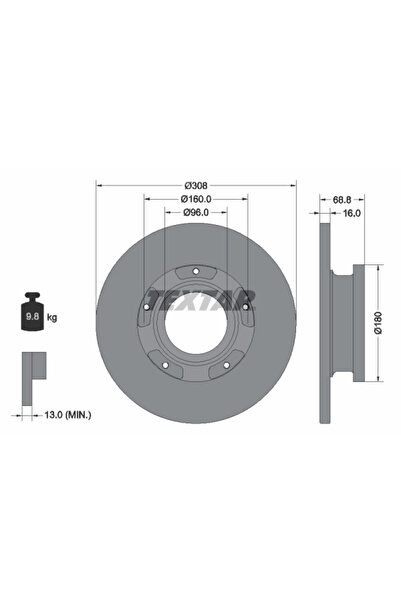 Krieger Disc Frana Ford Transit V363 Bus/Transit V363 Caroserie/Transit V363 ...