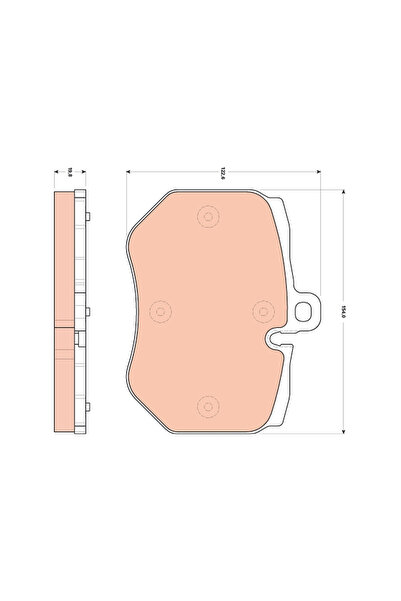 TRW Set Placute Frana Frana Disc Audi A6 C6/Q7