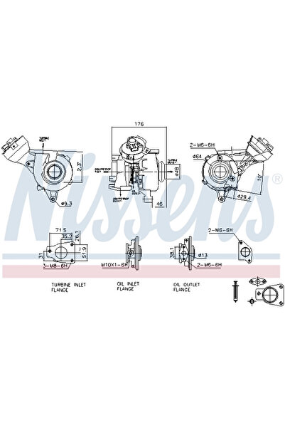 Nissens Compresor Sistem De Supraalimentare Citroen C8/Jumpy 2 Fiat Scudo Bus...