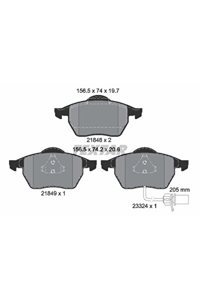 Krieger Set Placute Frana Frana Disc Ford Galaxy 1/Galaxy Model 1 Van Seat Al...