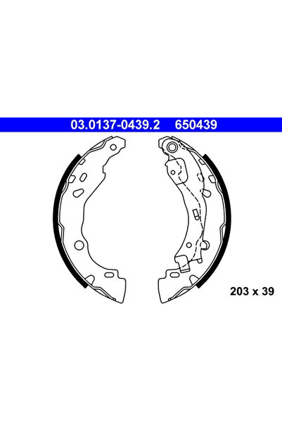 Ate Set Saboti Frana Citroen C2/C3 1/C3 Pluriel Lancia Ypsilon