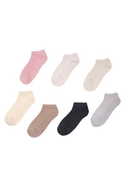 ANTBRO Σετ Κάλτσες μέχρι τον αστράγαλο για γυναίκες, 7 ζευγάρια, πολύχρωμες