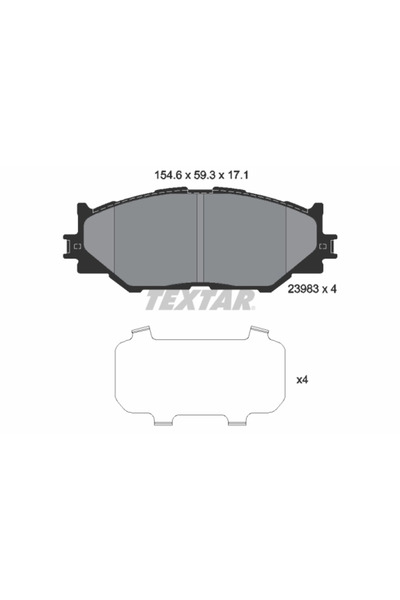 TEXTAR Set Placute Frana Frana Disc Lexus Is 2/Is 3/Is C
