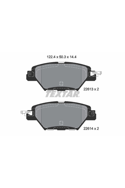 TEXTAR Set Placute Frana Frana Disc Mazda Cx-8/Cx-9 Mazda (Changan) Cx-8