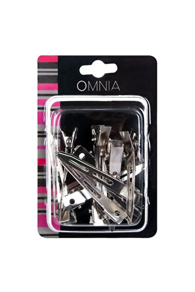 SHOPIENS Set de agrafe metalice pentru păr, Omnia, lungime 6 cm, argintii, 12...