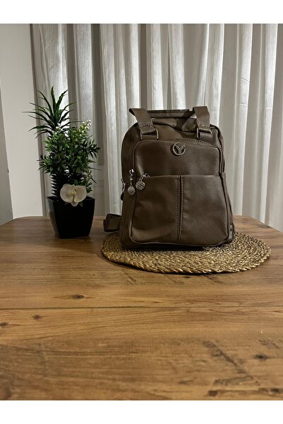 Özay butik حقيبة ظهر وحقيبة يد نسائية أنيقة جدًا مصنوعة من الجلد الصناعي المق...