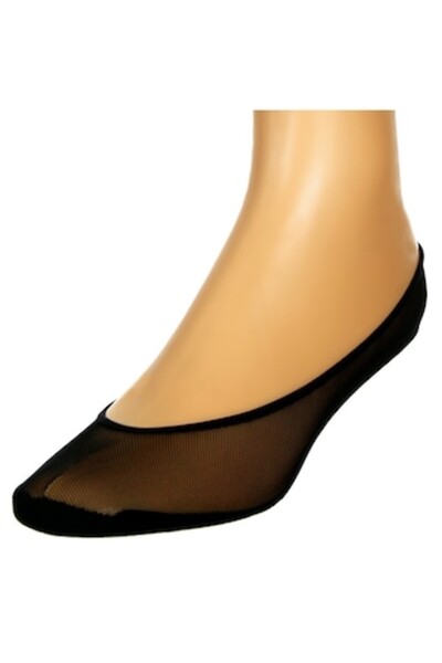 MYONNA IT & E- COMMERCE Women's Ballerina Socks, Mesh, Black, 1 Pair