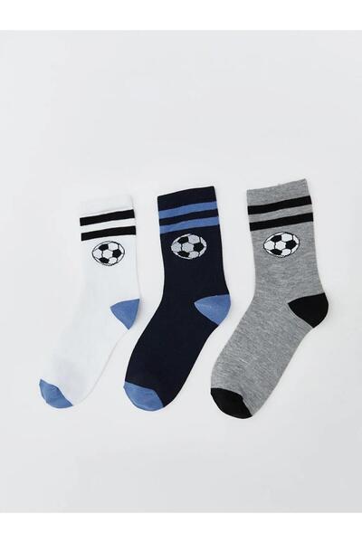 LC Waikiki 3-пакет момчешки чорапи с шарки (W5)