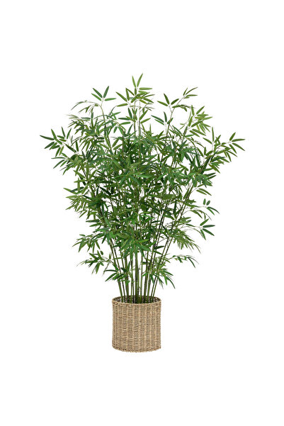 Atmosphera Créateur D'intérieur Ghiveci artificial Atmosphera din bambus cu material, 150 cm, verde