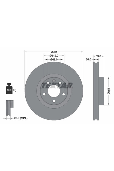 Krieger Disc Frana Audi A6 Allroad C6/A6 C6/A8 D3 Audi (Faw) A6L C6