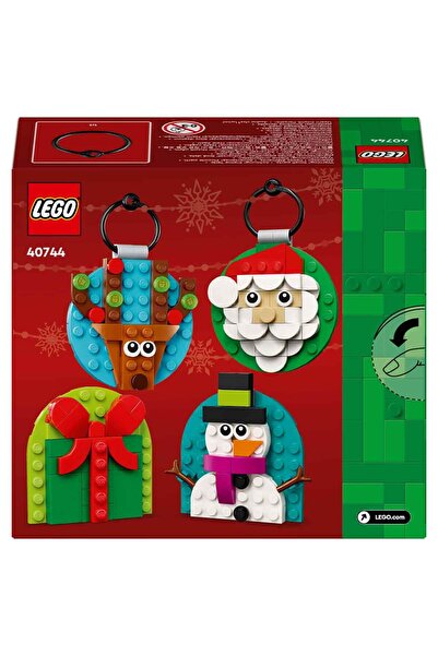 LEGO Yılbaşı Süsü Koleksiyonu 40744 – 6 Yaş ve Üzeri İçin Asılan Hediye Kutusu, Kardan A