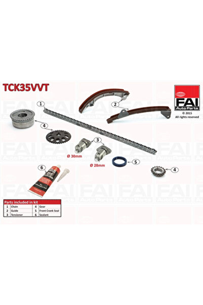 FAI AUTOPARTS Chit Lant De Distributie Deasupra Lotus Elise Toyota Allion 1/A...